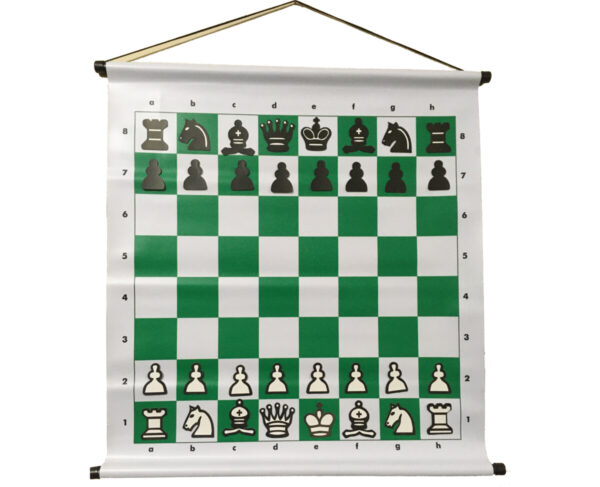 Tablero de ajedrez mural magnético color verde